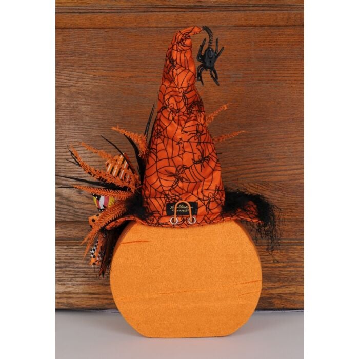 KAREN DIDION ORIGINALS HA021 Lighted Candy Corn Pumpkin Door Decor