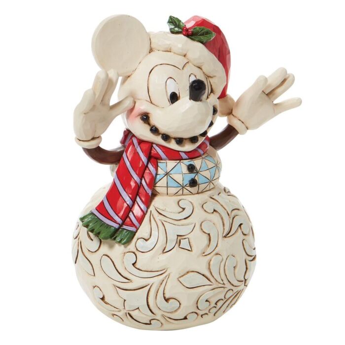 DISNEY TRADITIONS 6008976 Mickey Mouse Snowman - Snowy Smiles