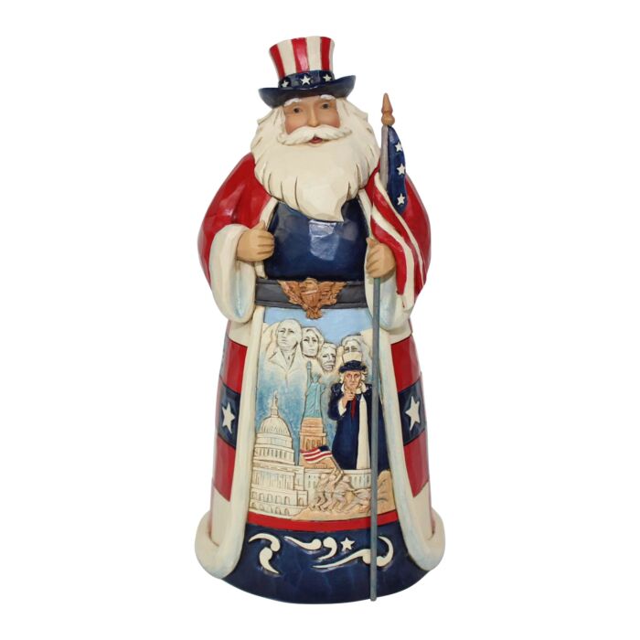 JIM SHORE HEARTWOOD CREEK 6001474 Star Spangled Santa