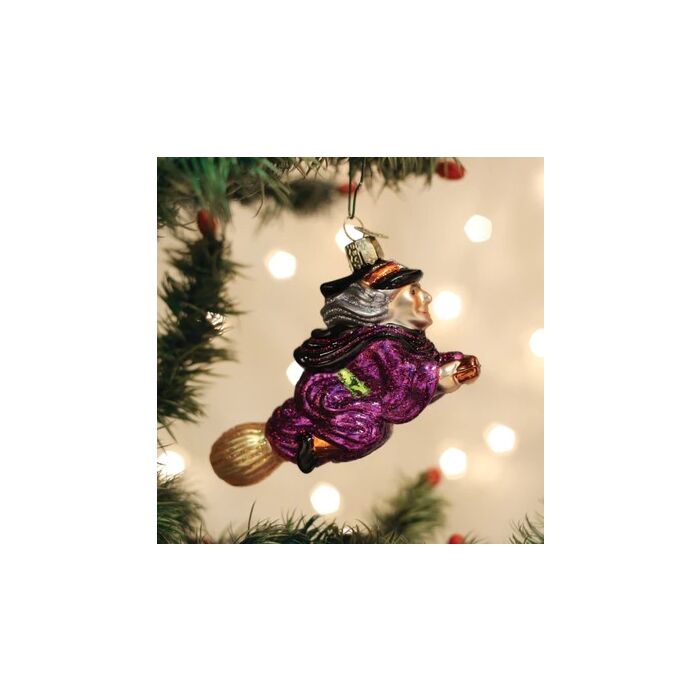OLD WORLD CHRISTMAS 26095 Witch on Broomstick