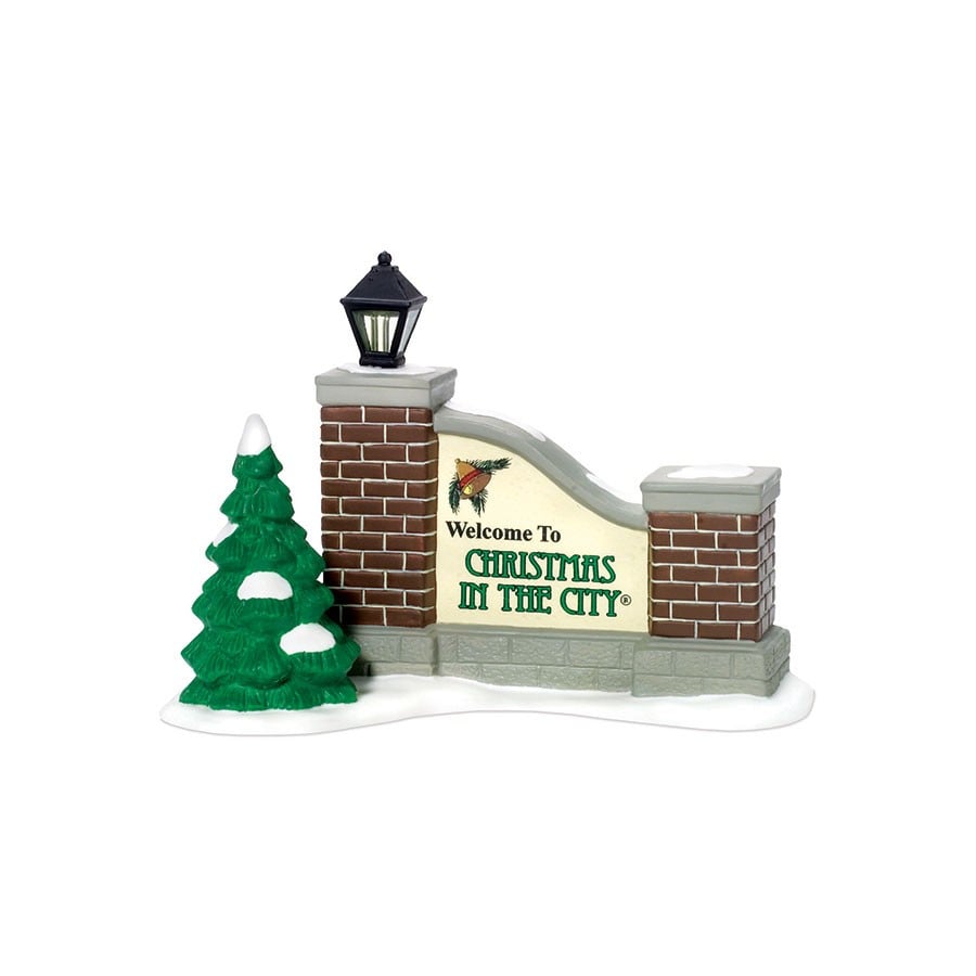 Welcome To Christmas In The City Sign
