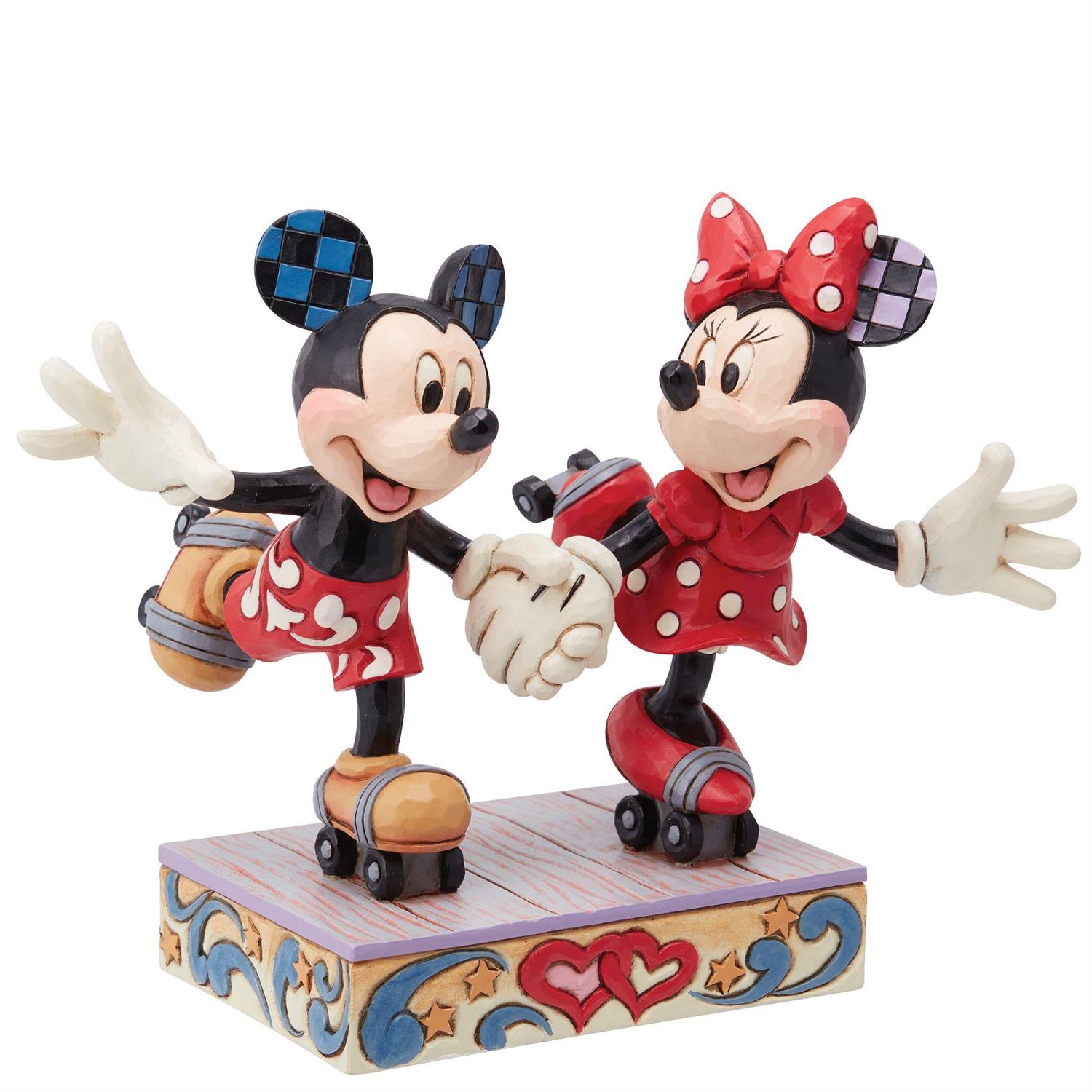 Mickey and Minnie Roller Skating
