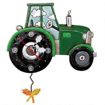 Harvest Time Tractor Clock