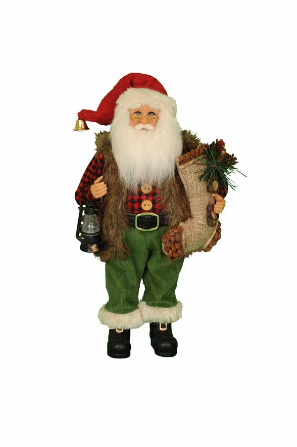 Woodland Stocking Santa