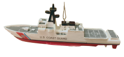 U.S. Coast Guard Air Craft Carrier Ship Ornament