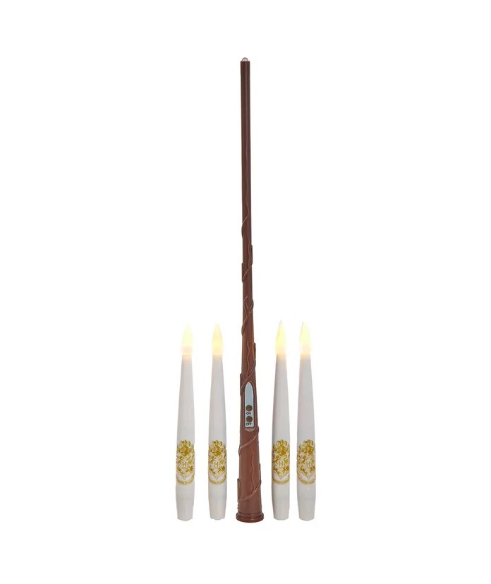 KURT ADLER HP9234 S/11 Harry Potter™ Floating Candles with Wand, Set of 11