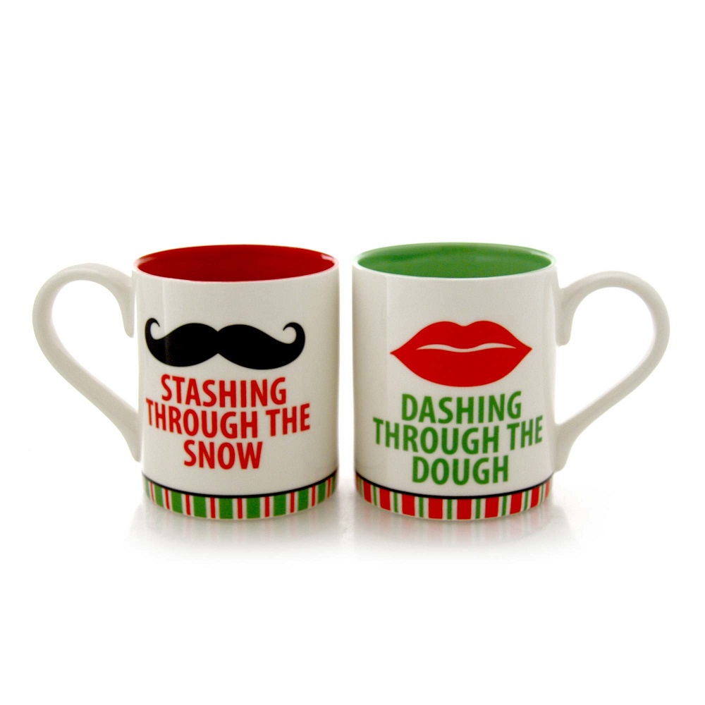 Mr. And Mrs. Christmas Mug Set